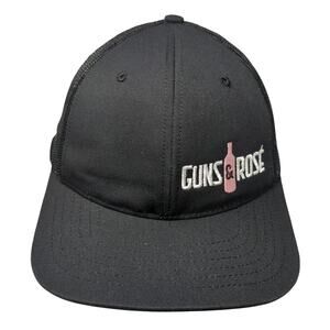 Guns & Rose Cinder Snapback Trucker Hat Black One Size Embroidered Classic Caps